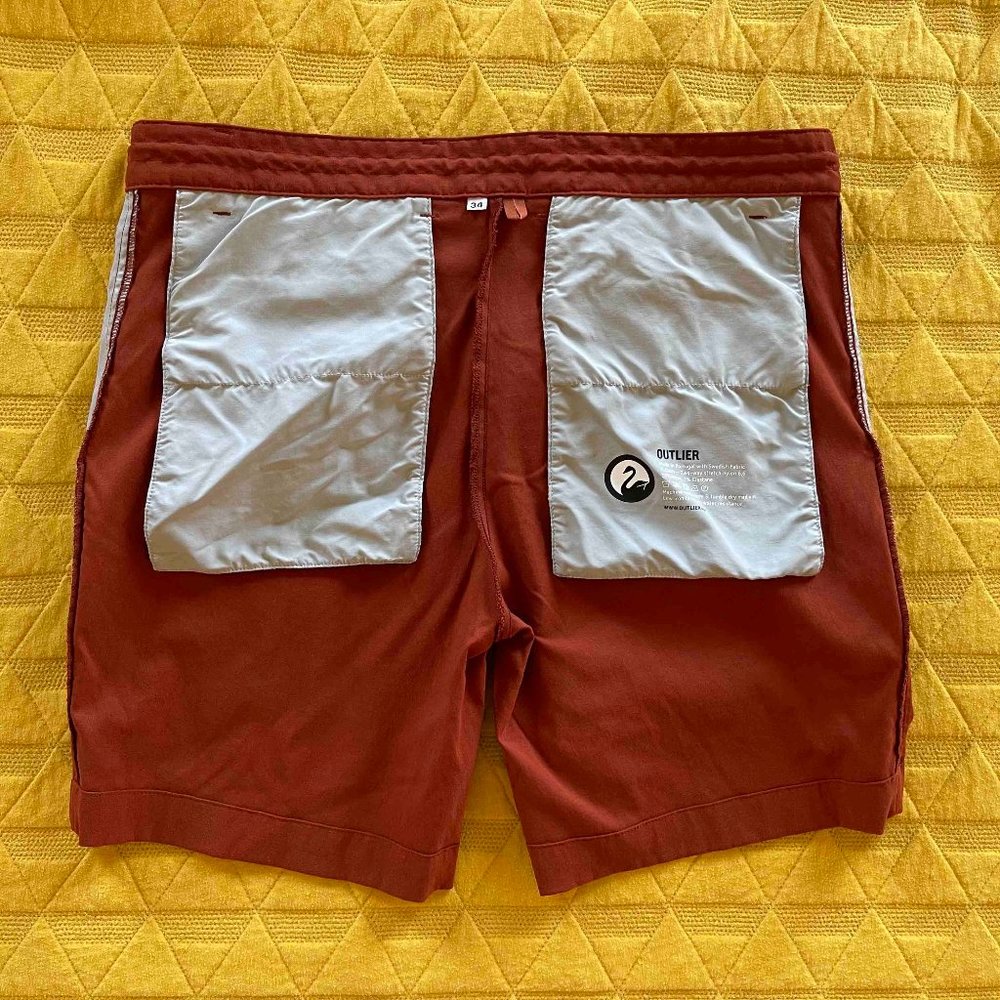 Outlier New Way Shorts (Red, 34)